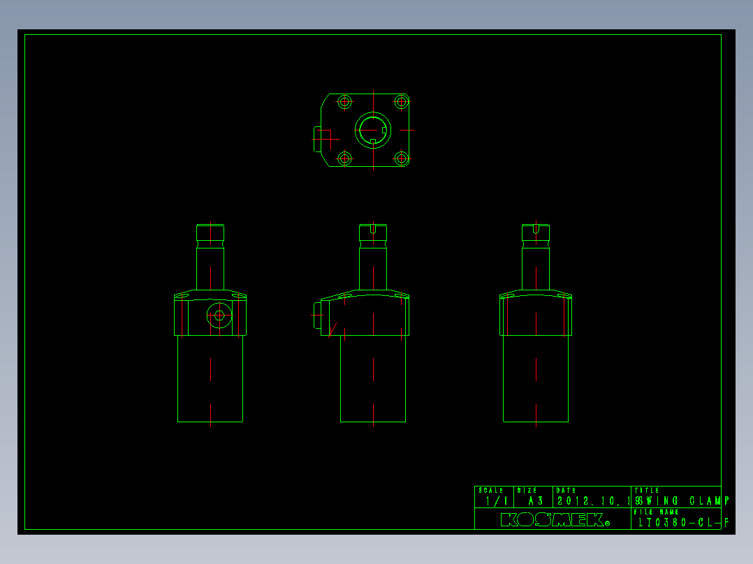 KOSMEKLT0360-CL-F多系列多零件图纸模型多系列多零件图纸模型