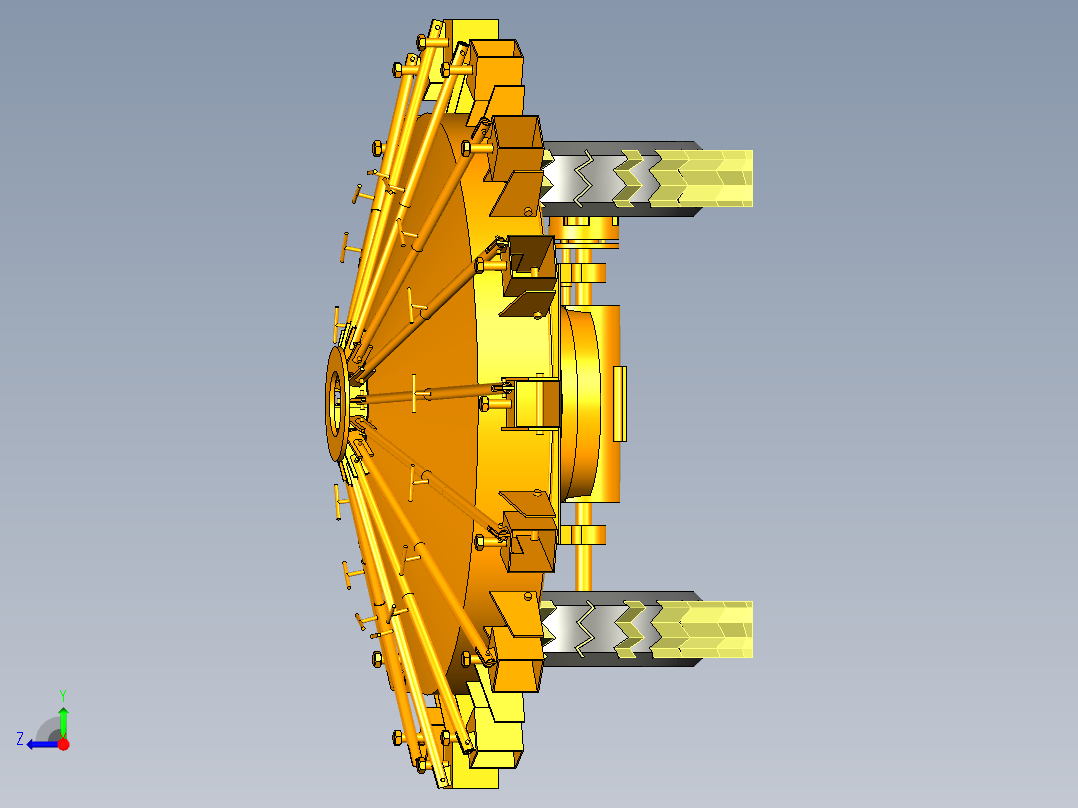 风火轮扫地机模型风右视图