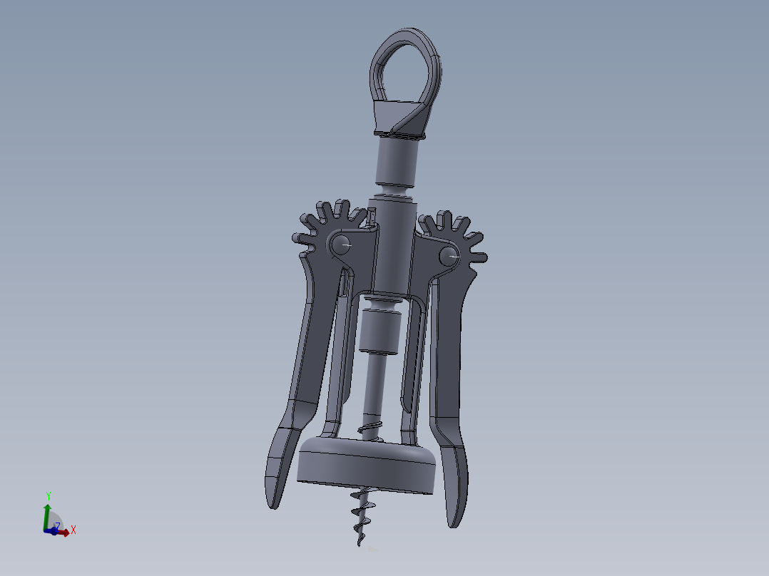 螺旋开瓶器21主视图