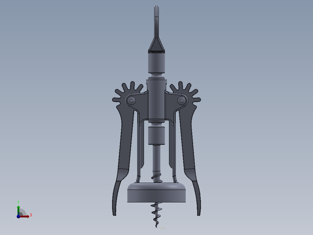 螺旋开瓶器21前视图