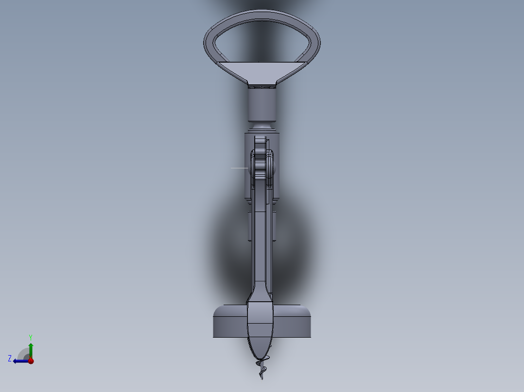 螺旋开瓶器21右视图