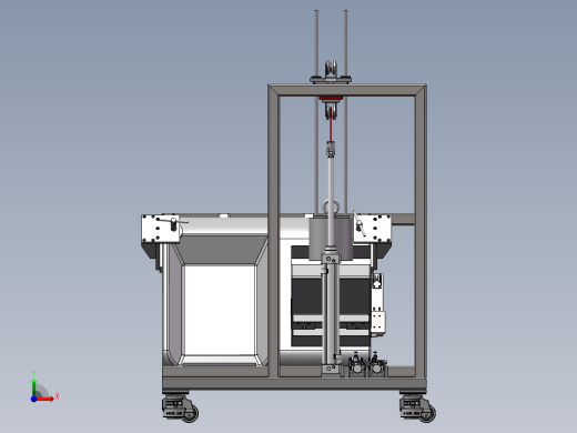 已生产设备转轴检测（sw17可编辑+工程图+bom）前视缩略图