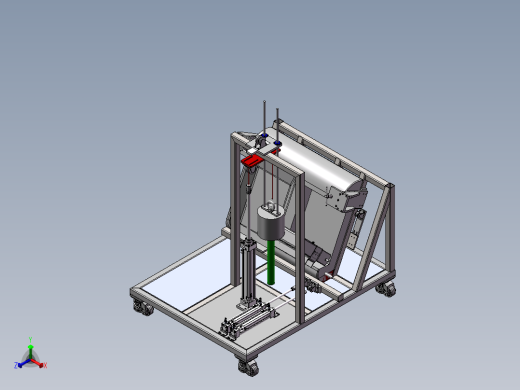已生产设备转轴检测（sw17可编辑+工程图+bom）正等轴测缩略图