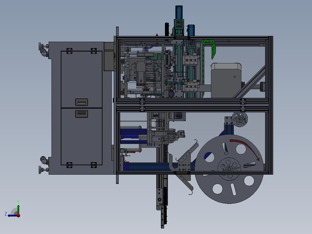 汽车连接器插针机sw15可编辑右视图