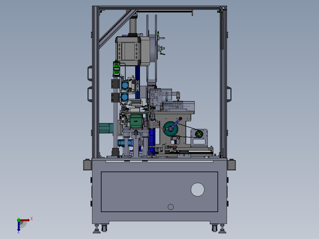 汽车连接器插针机sw15可编辑俯视图