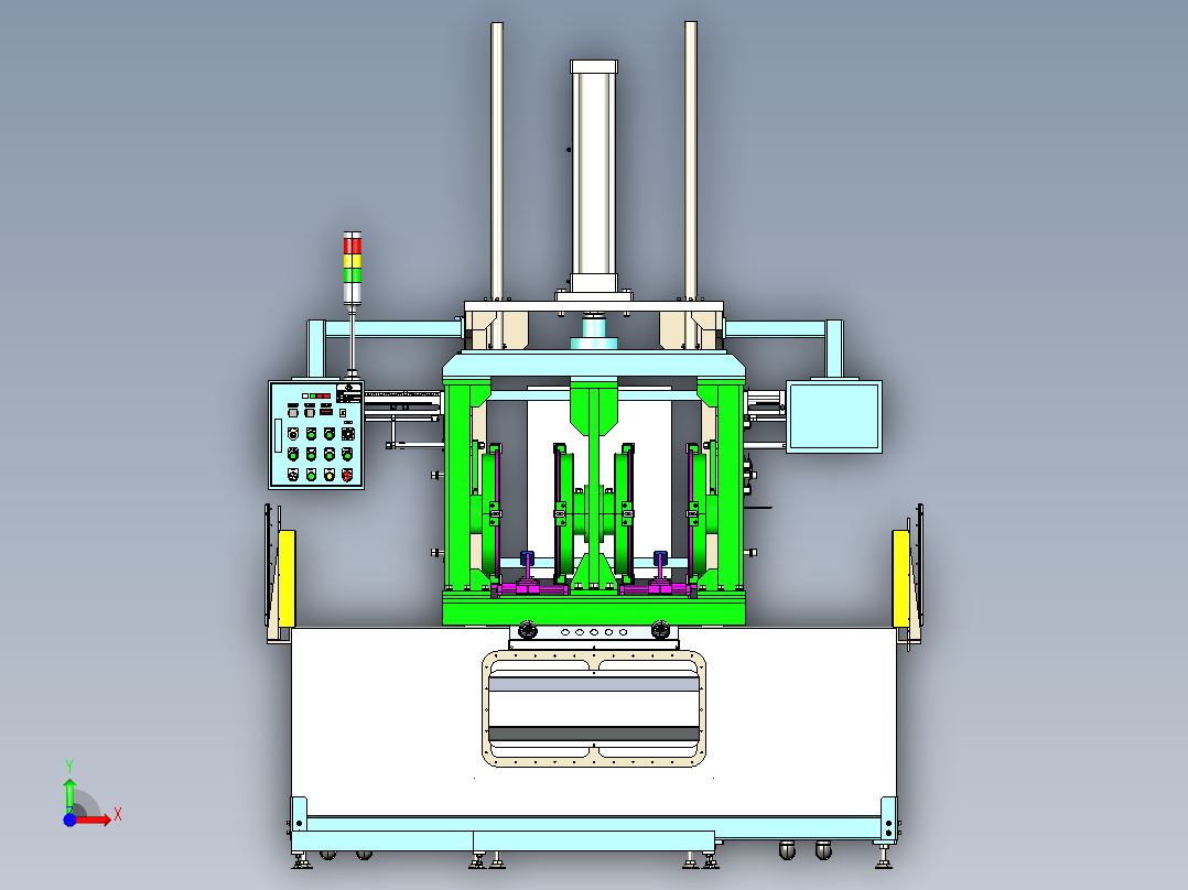 轮辋压力机step前视图