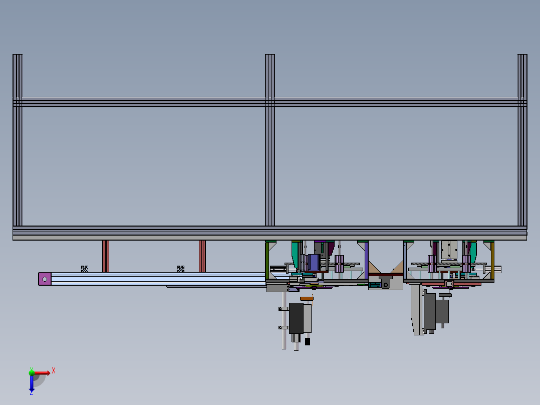充电宝内部锂电池自动焊接sw17可编辑俯视图
