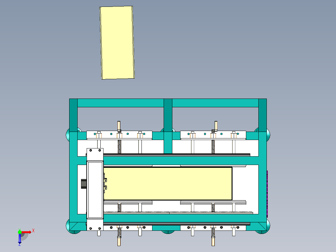 氩弧焊直线焊机step俯视图