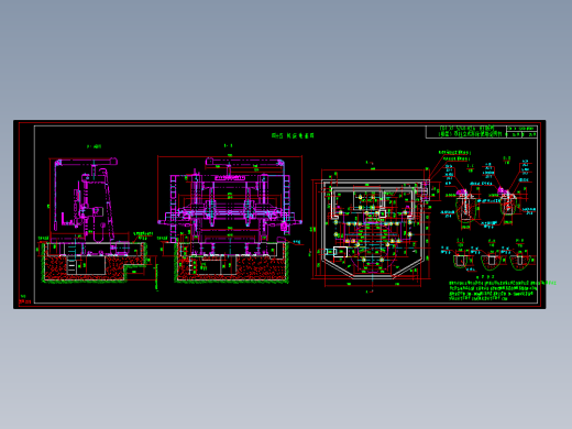 双柱立车C5240地基图340514