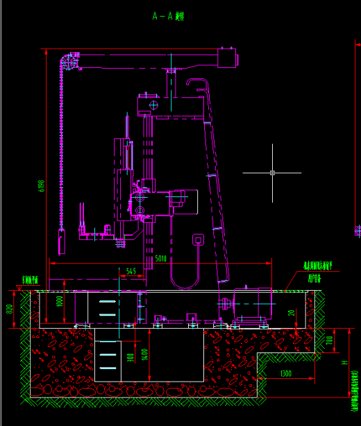 双柱立车C5240地基图340514缩略图