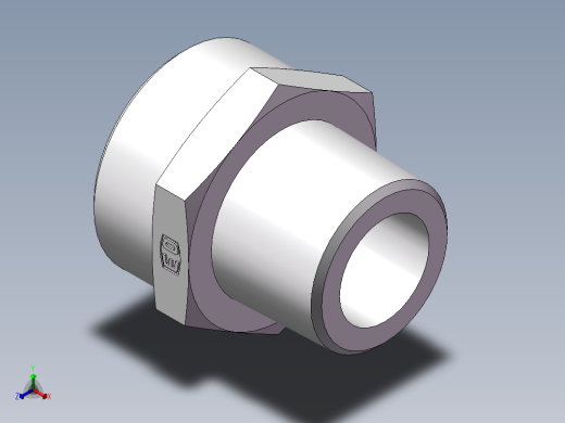 英制锥管螺纹直接头、1CT-45-16SP主视缩略图