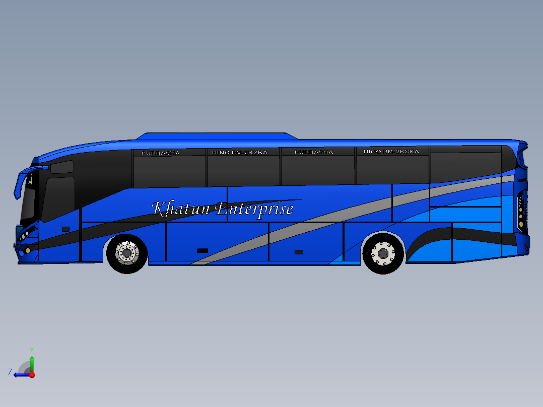 客车、公交车(19)右视图