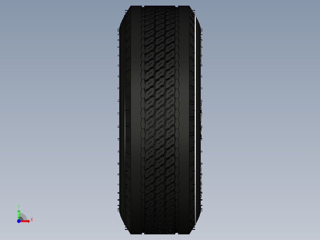 轮胎、车轮、轮毂(60)前视图