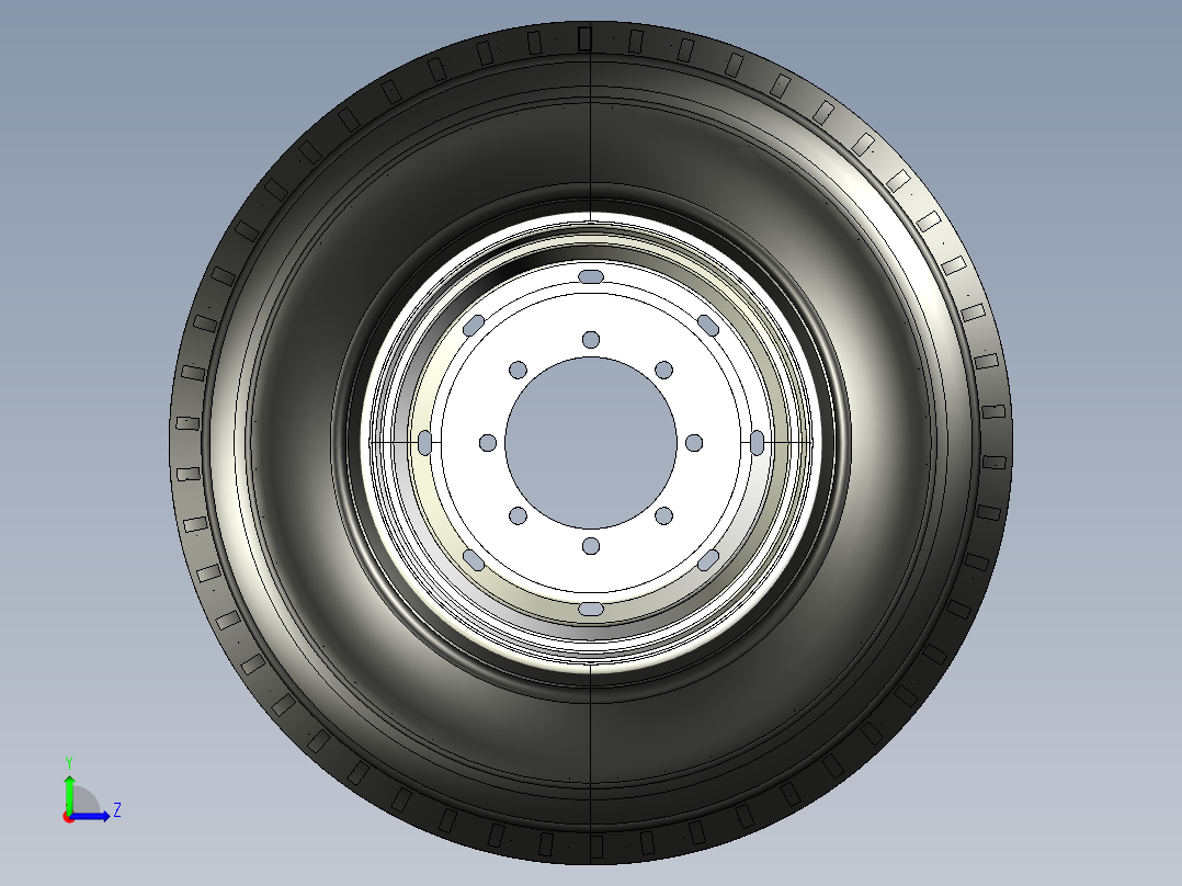 轮胎、车轮、轮毂(60)左视图