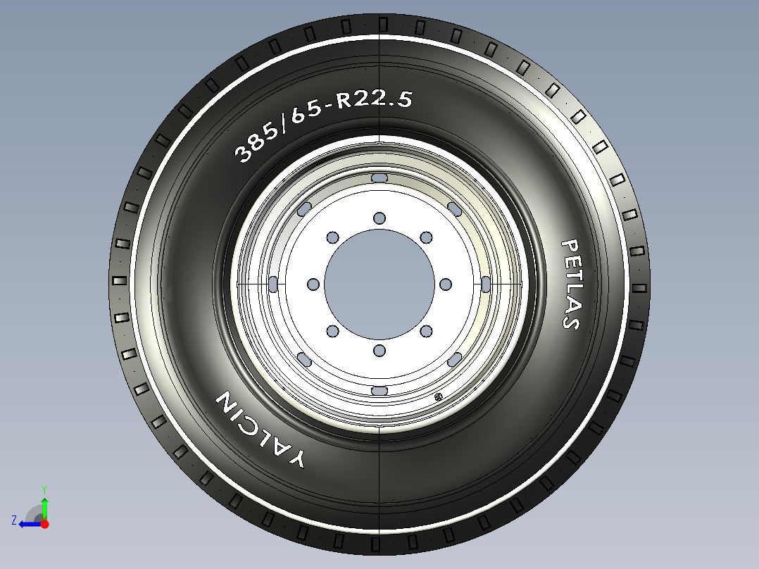 轮胎、车轮、轮毂(60)右视图