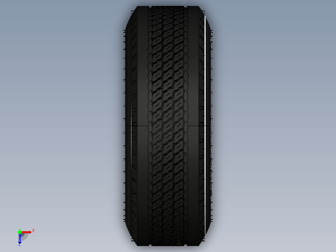 轮胎、车轮、轮毂(60)俯视图