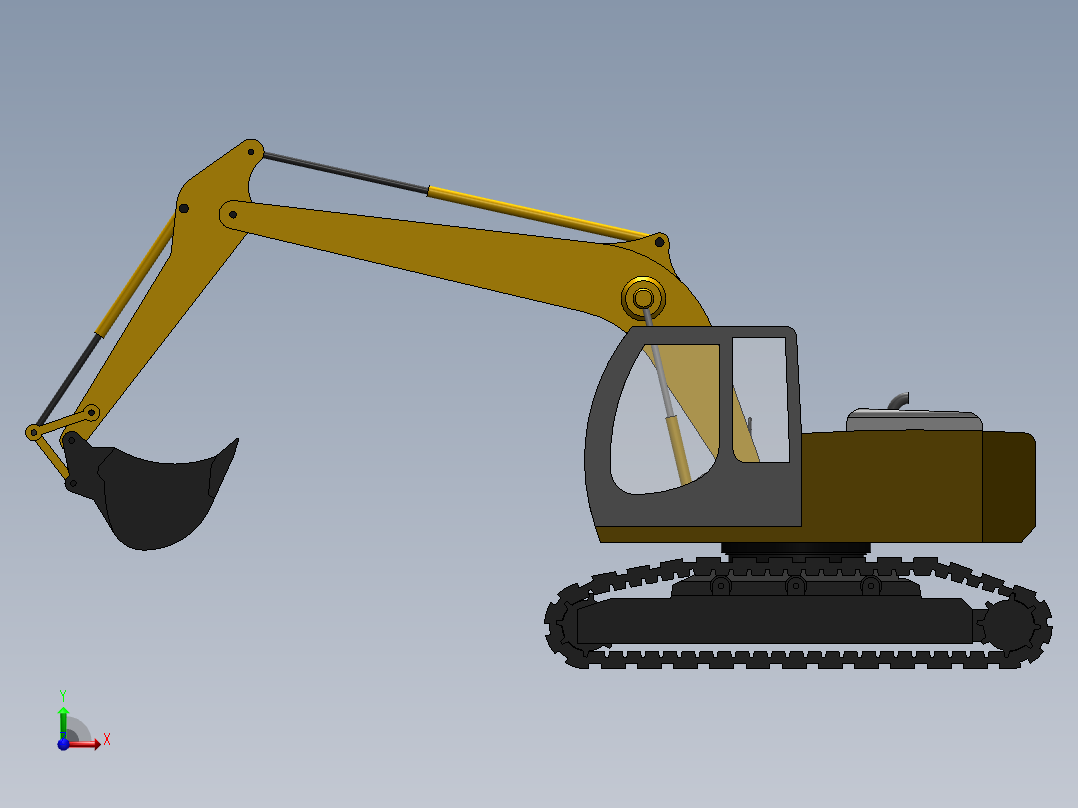 挖掘机、推土机(31)前视图