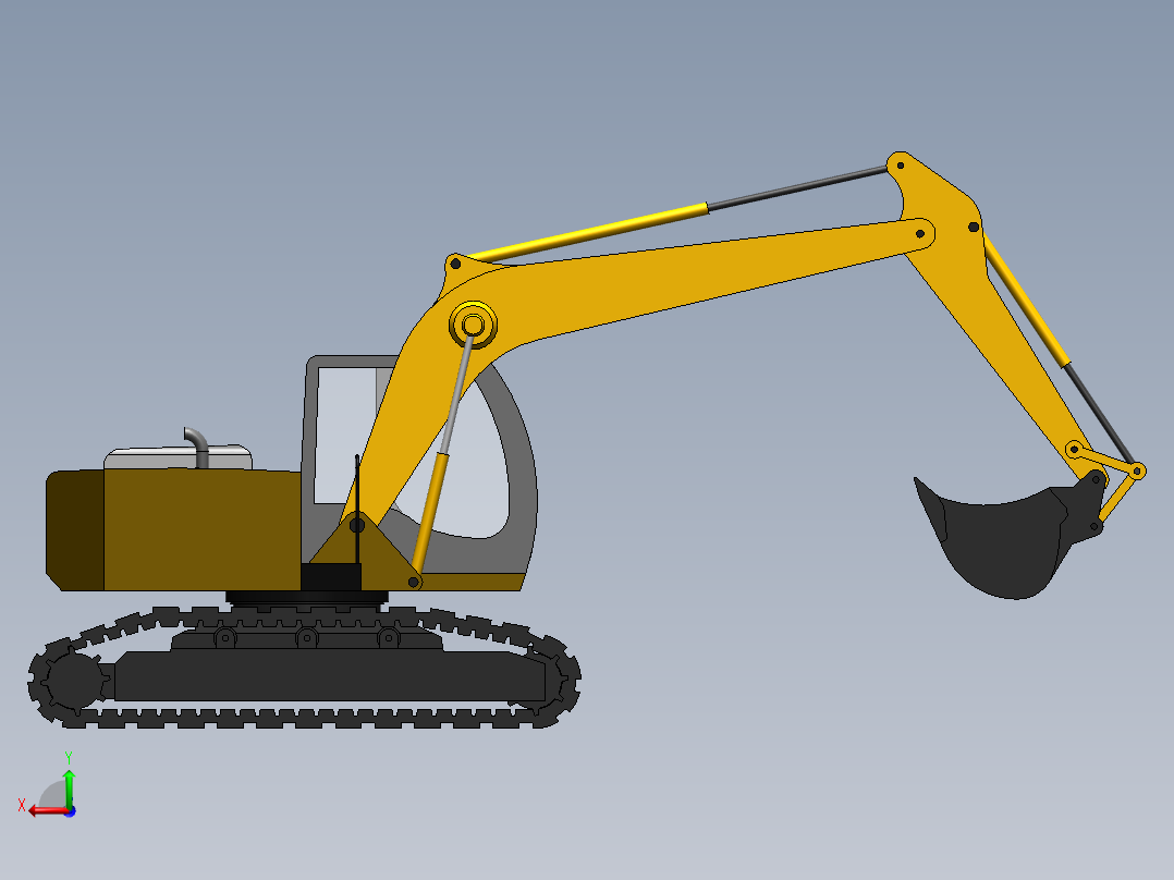 挖掘机、推土机(31)后视图