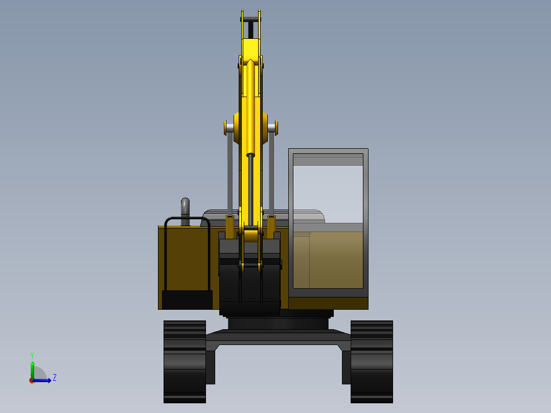 挖掘机、推土机(31)左视图