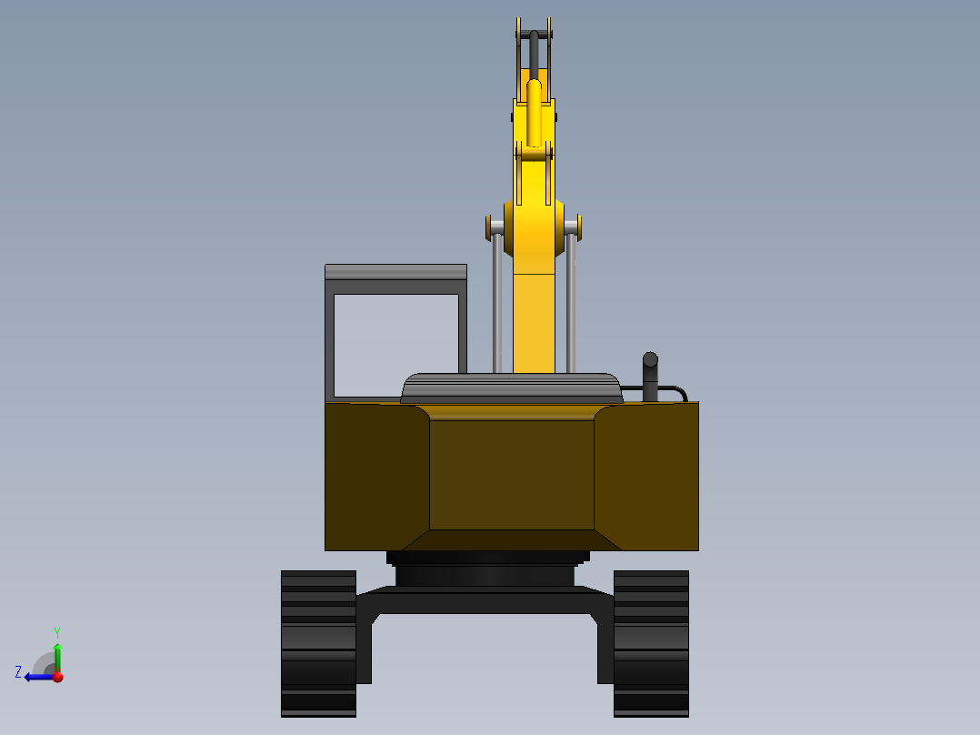 挖掘机、推土机(31)右视图
