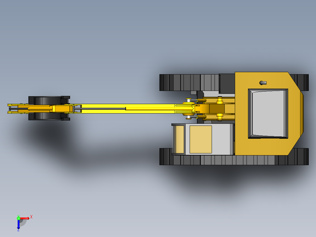 挖掘机、推土机(31)俯视图