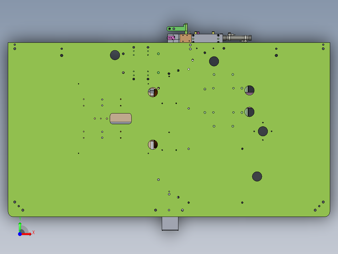 平行传输机前视图