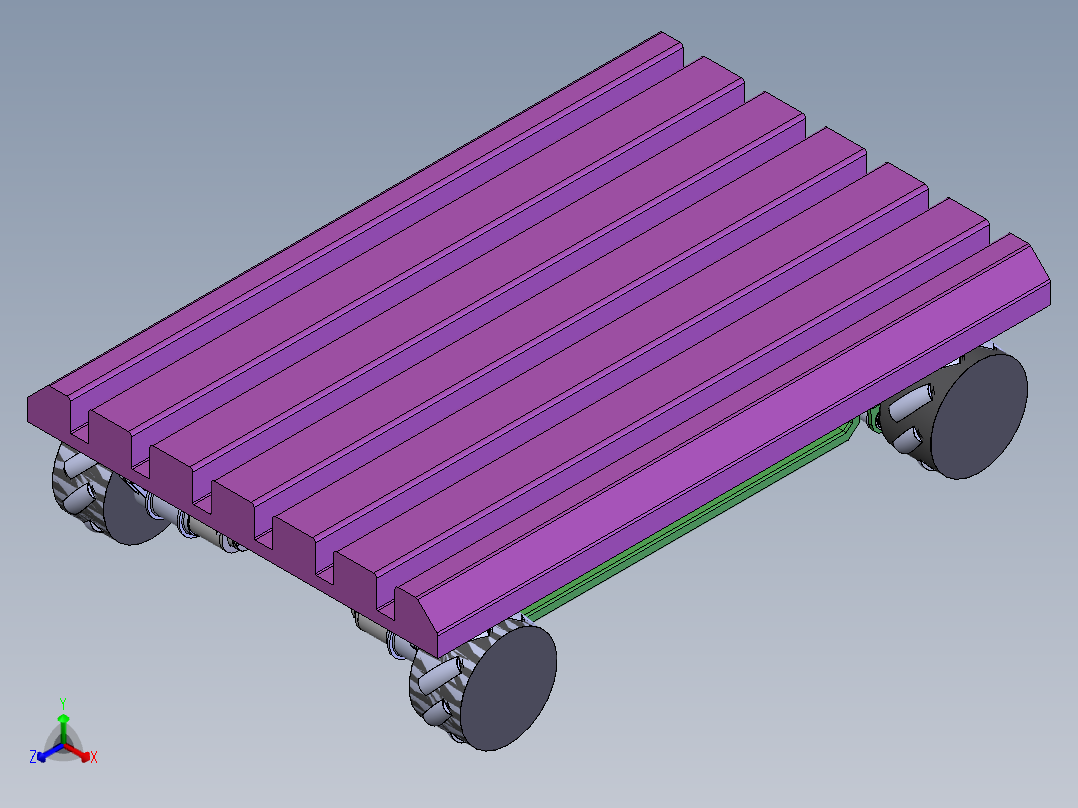 AGV小车、AGV(13)正等轴测图