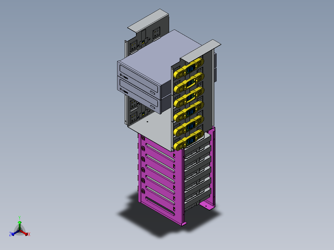 硬盘(3)正等轴测图
