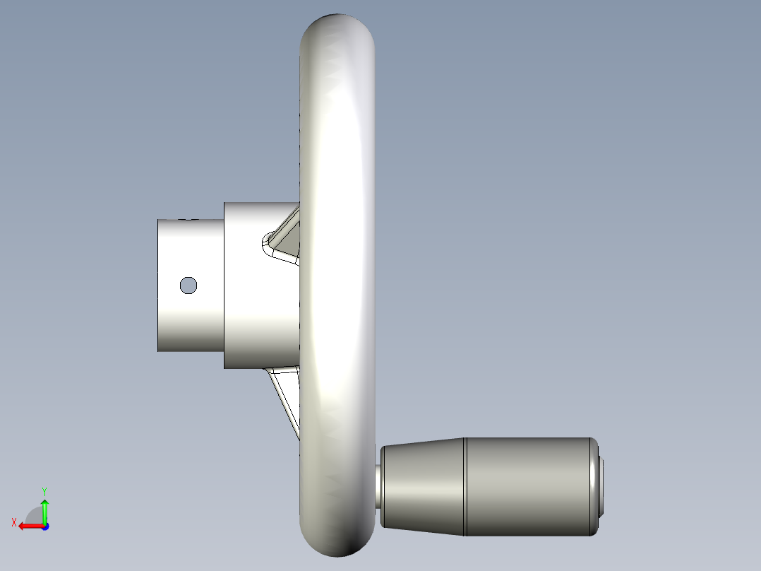B2005106-手摇手柄后视图