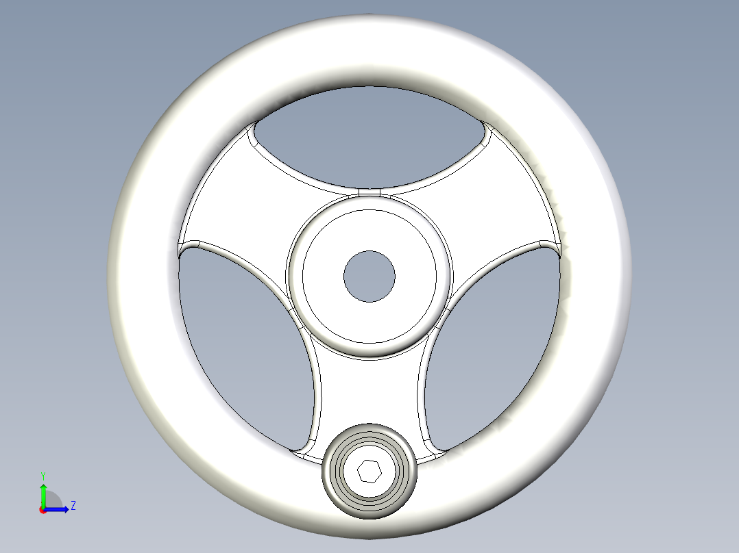 B2005106-手摇手柄左视图