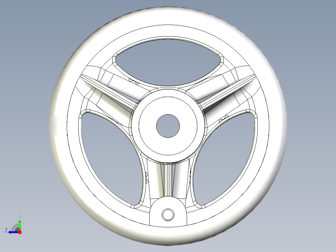 B2005106-手摇手柄右视图