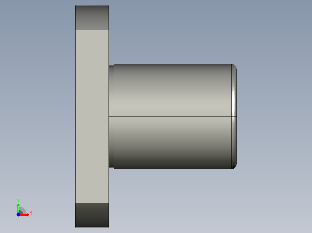 直线轴承LHFC10_2_03前视图