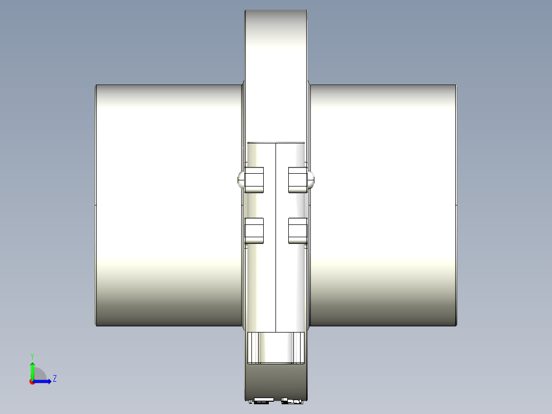 卡盘卡箍快接头卫生接头左视图
