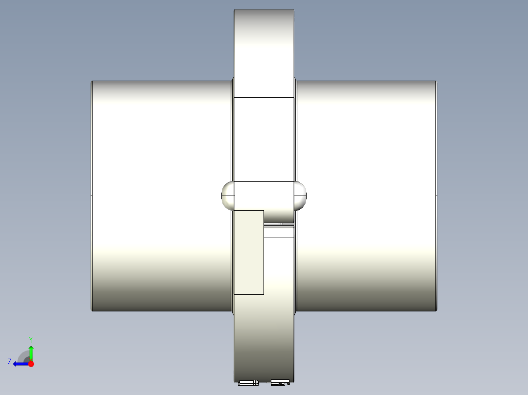 卡盘卡箍快接头卫生接头右视图