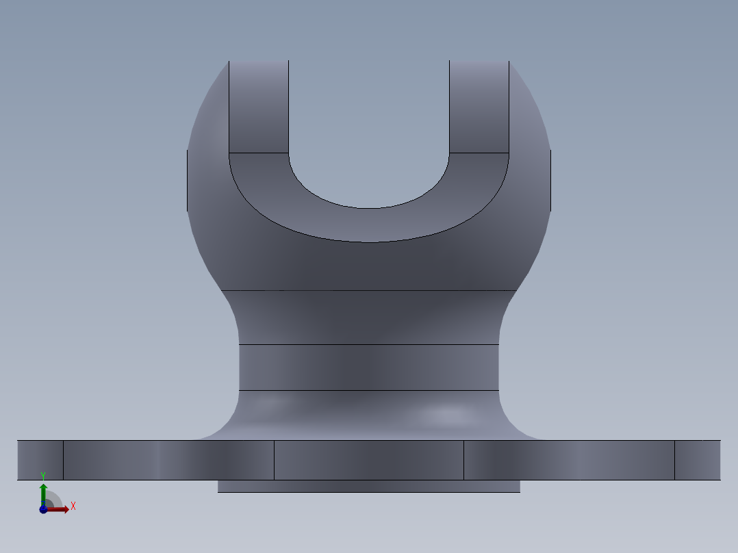 机械零件前视图