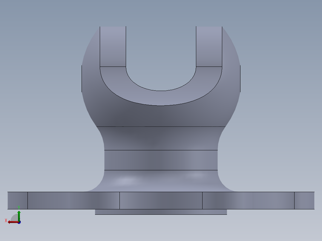 机械零件后视图