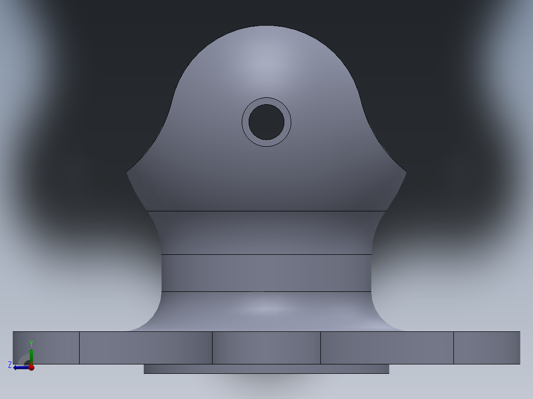 机械零件右视图