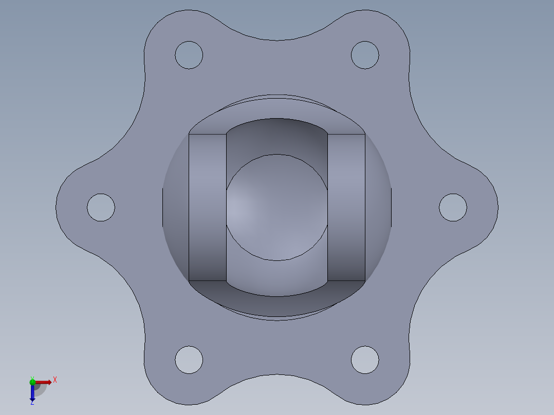 机械零件俯视图