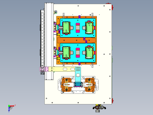 手机外壳压钢片机、自动装钢片机俯视缩略图