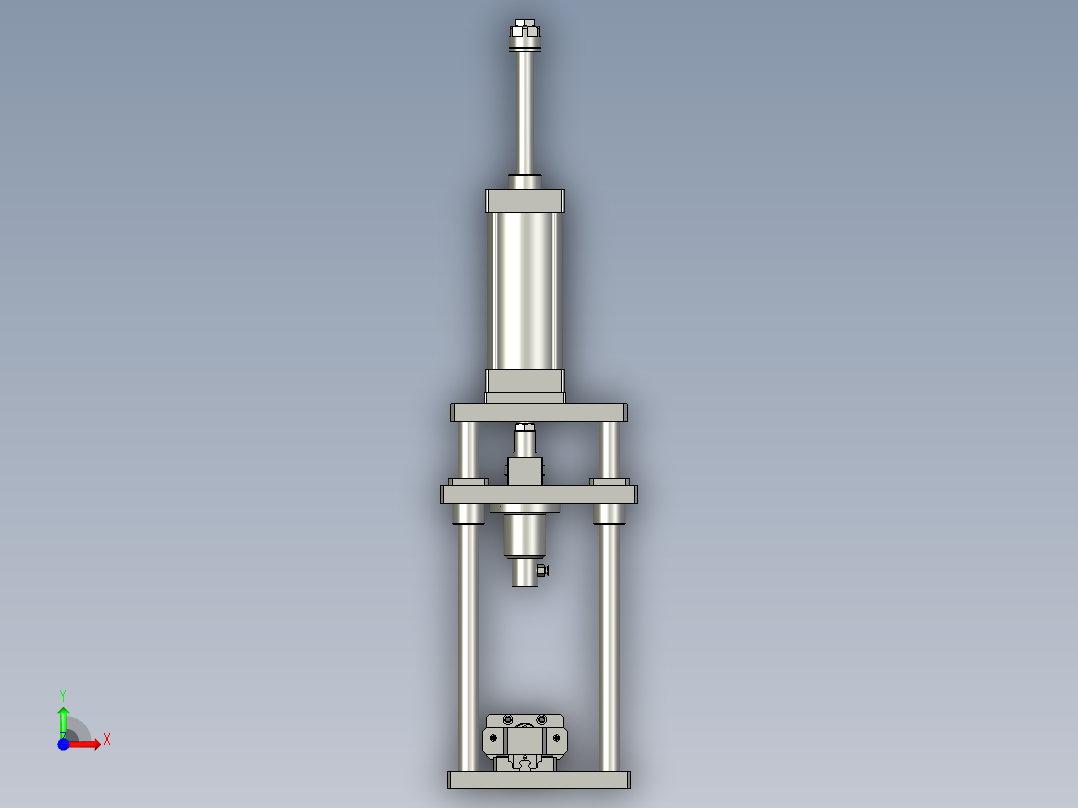 吸油盘压紧前视图