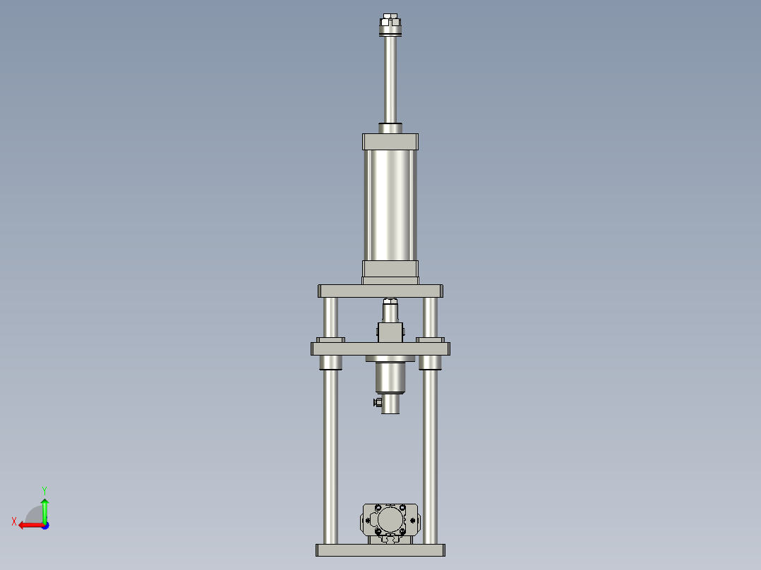 吸油盘压紧后视图