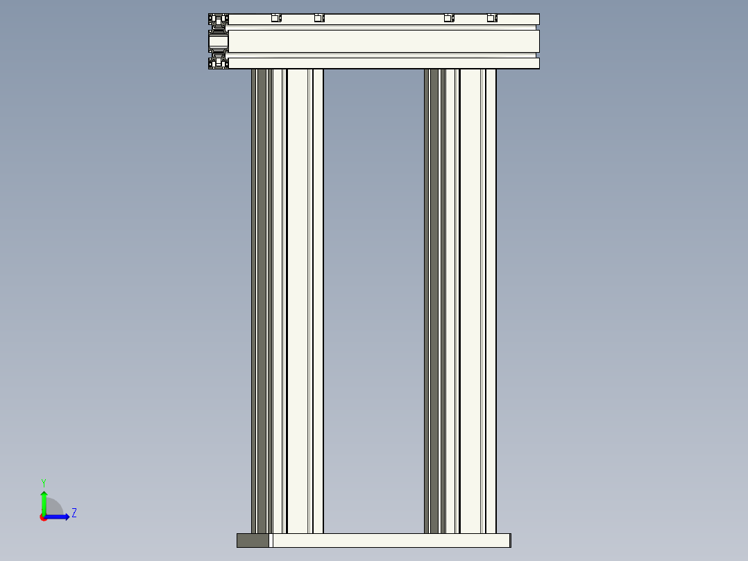 FJ-A2700-双相机机构左视图