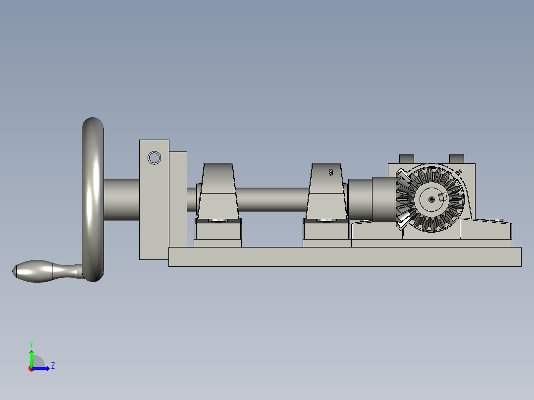 挡料板高度调节装置左视图