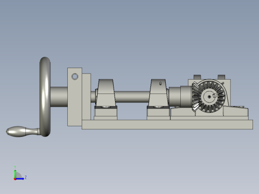挡料板高度调节装置左视缩略图