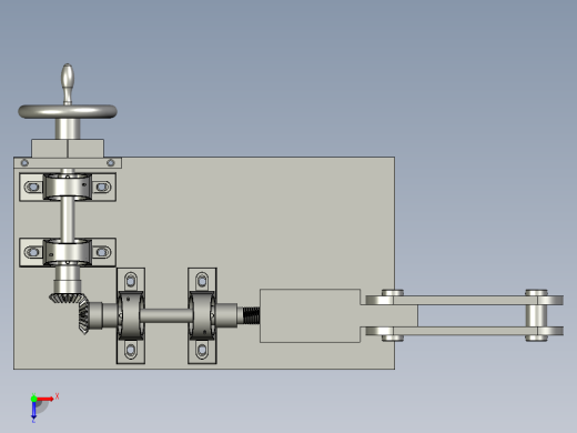 挡料板高度调节装置俯视缩略图