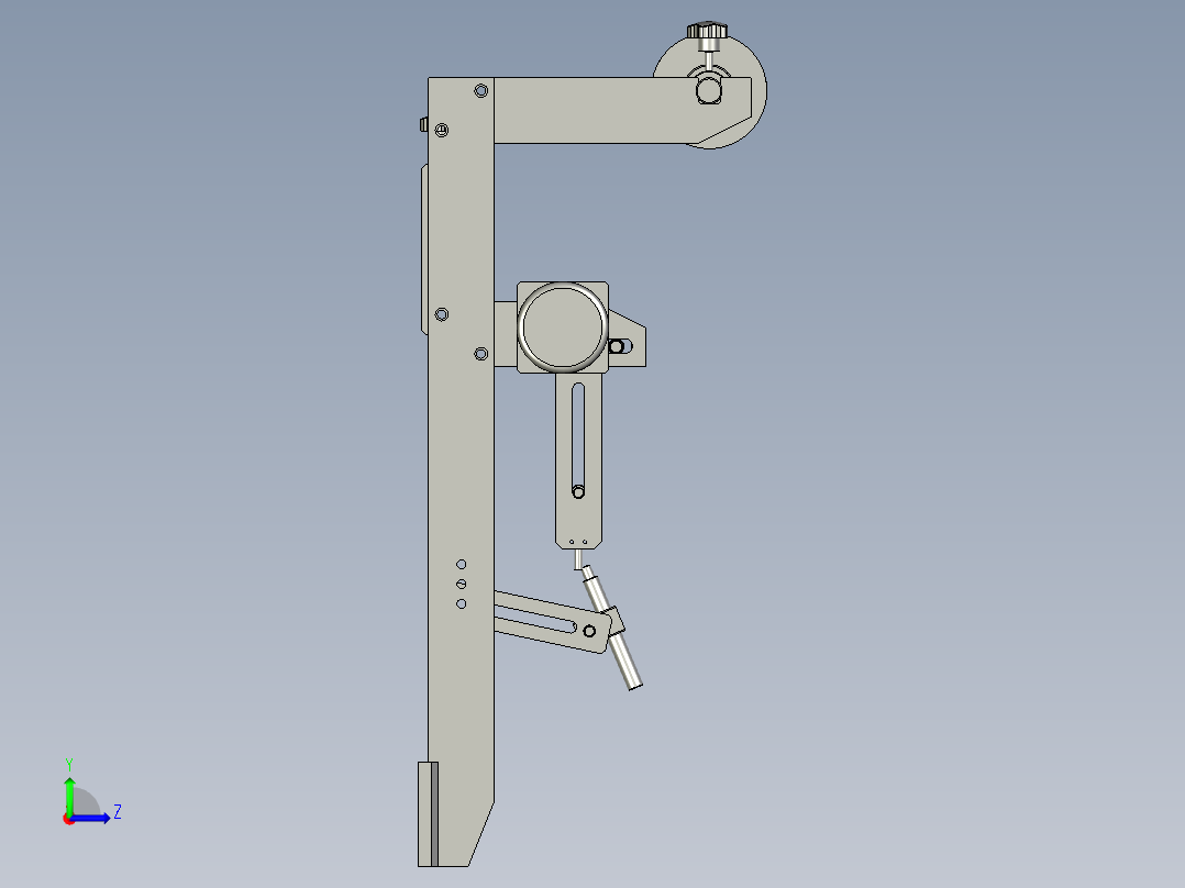 走纸装配左视图