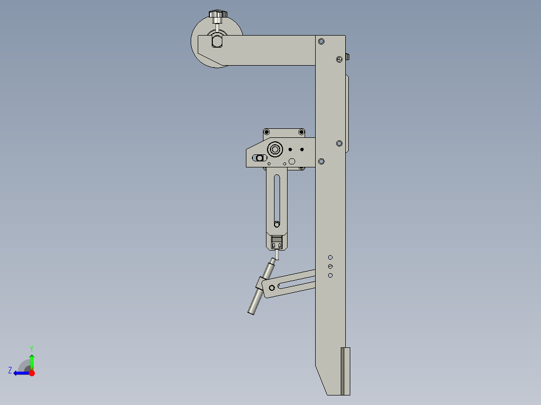 走纸装配右视图