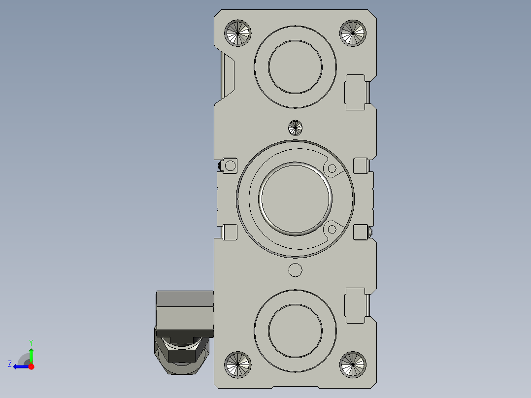 亚德客TC-L-32x75-S-GN-2(0)右视图