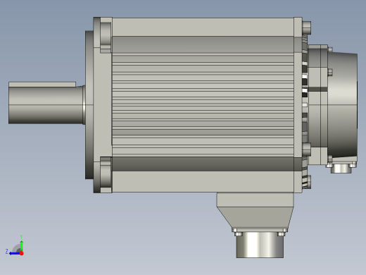 安川伺服电机SGMSV-30AA61step右视缩略图