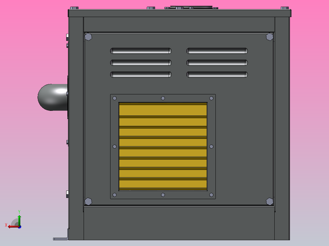 4KW箱式电站模型后视图